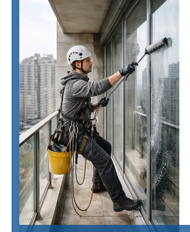 Профессиональная мойка балконного остекления в Славгороде