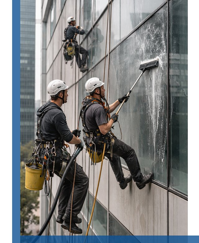 Профессиональная высотная мойка фасадов зданий в Славгороде