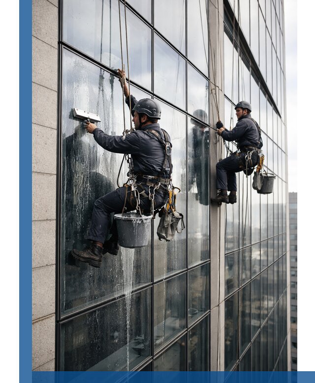 Профессиональная мойка стеклянных фасадов зданий в Славгороде