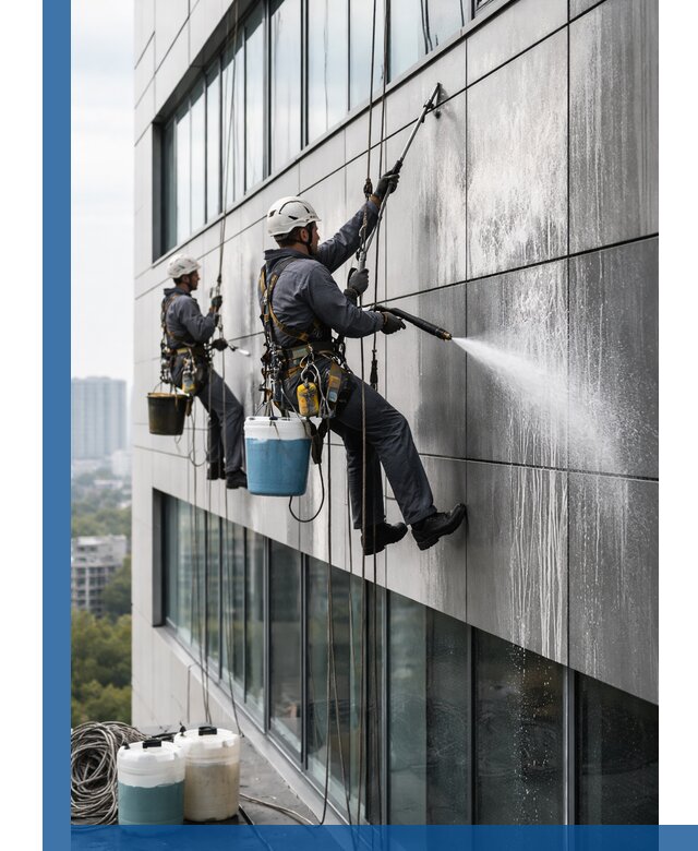 Профессиональная мойка вентилируемых фасадов в Славгороде