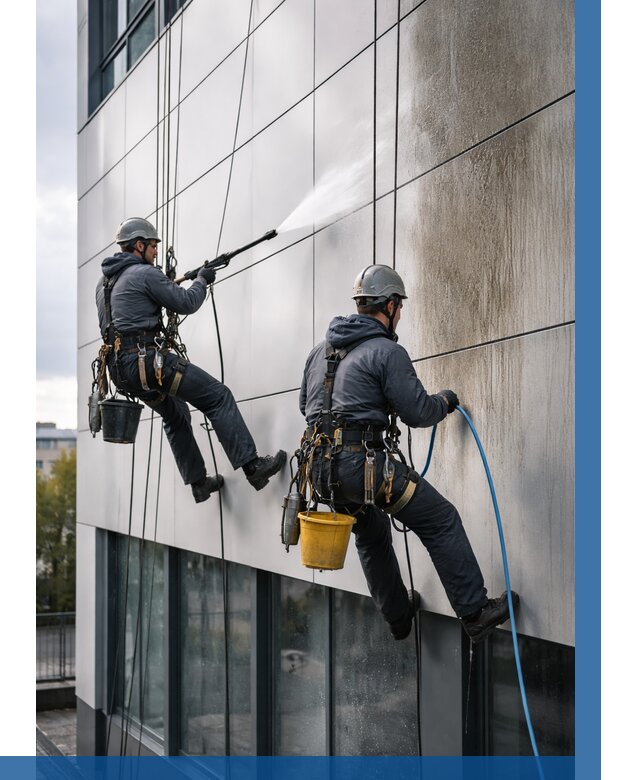 Мойка фасада из композита в Славгороде по цене от 312 р. | ВЫСОТНИК-Слд