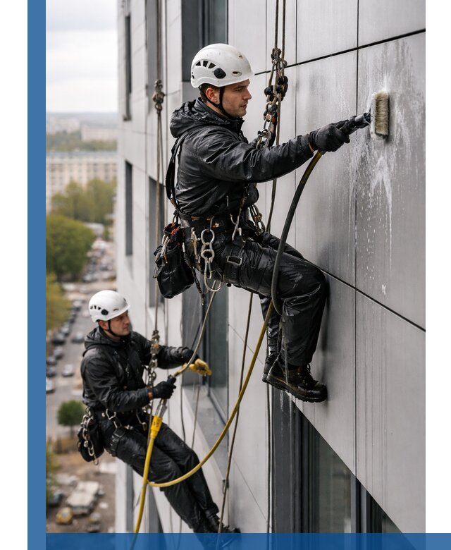 Профессиональная мойка фасада из композита в Славгороде
