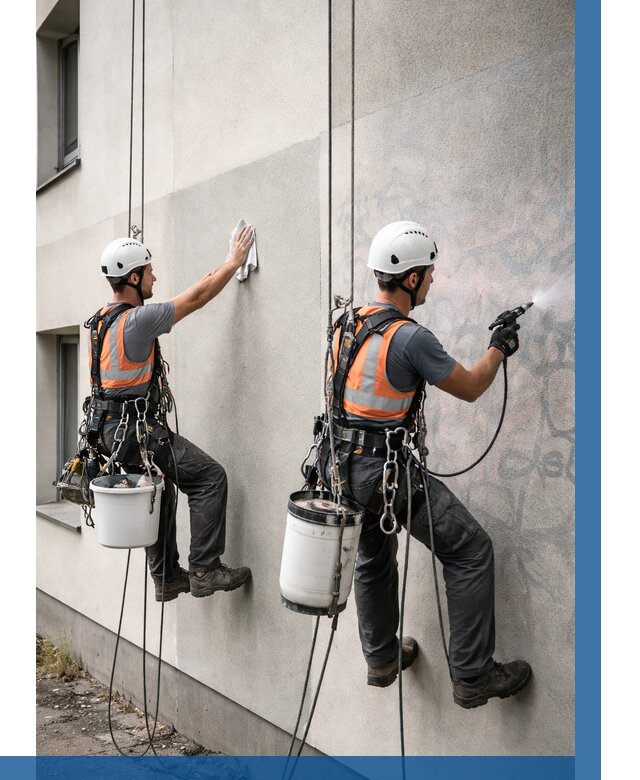 Антиграффити покрытие фасада в Славгороде от 624 р. | ВЫСОТНИК-Слд