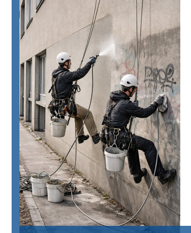 Антиграффити покрытие фасада с защитой от надписей в Славгороде