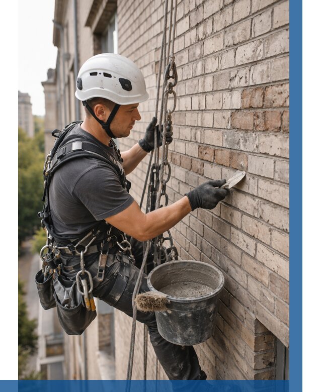 Ремонт кирпичной кладки фасада в Славгороде от 1872 р. | ВЫСОТНИК-Слд