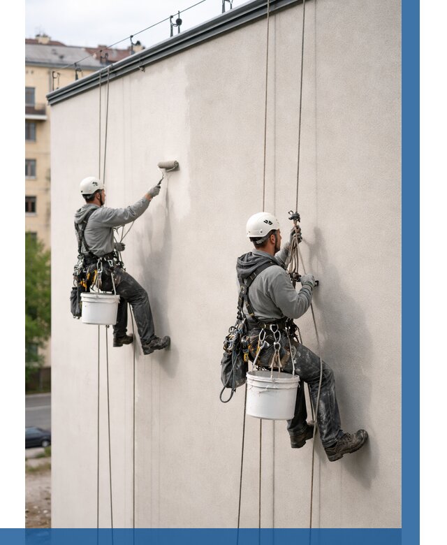 Покраска оштукатуренного фасада в Славгороде от 333 р. | ВЫСОТНИК-Слд