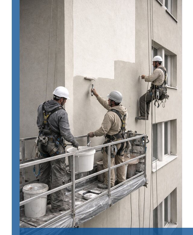 Покраска оштукатуренного фасада в Славгороде под ключ с гарантией