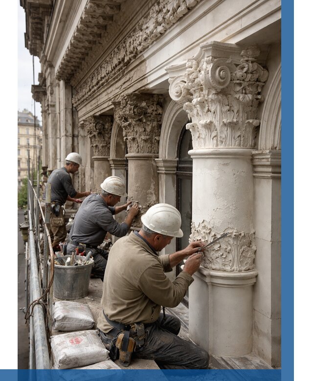 Реставрация фасадной лепнины в Славгороде от 2600 р. | ВЫСОТНИК-Слд