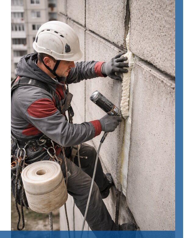 Утепление межпанельных швов в Славгороде от 728 р. | ВЫСОТНИК-Слд