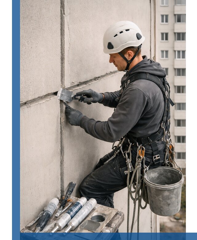 Ремонт межпанельных швов в Славгороде герметизация и восстановление