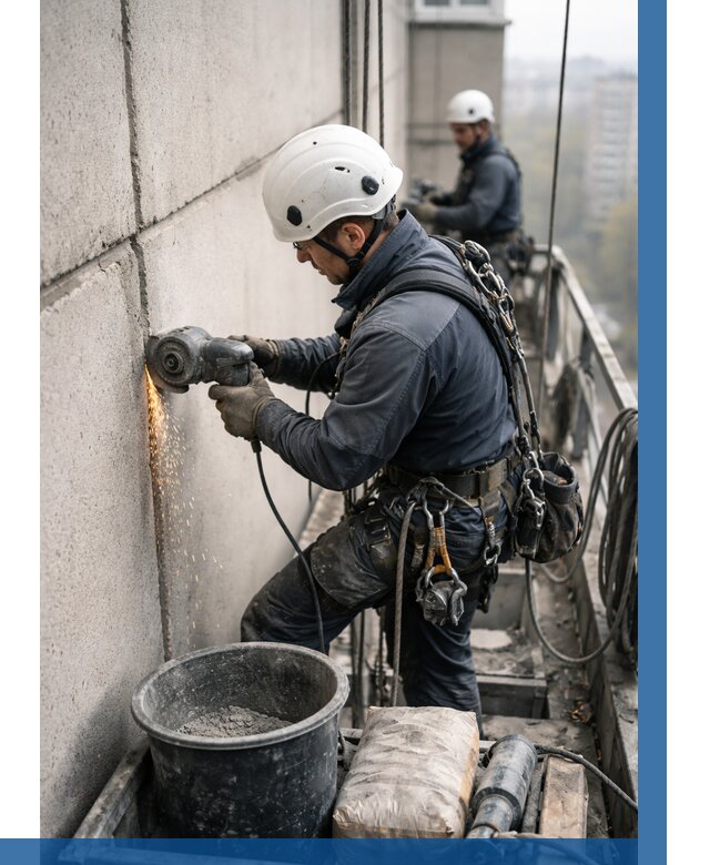 Штробление межпанельных швов в Славгороде от 1248 р. | ВЫСОТНИК-Слд