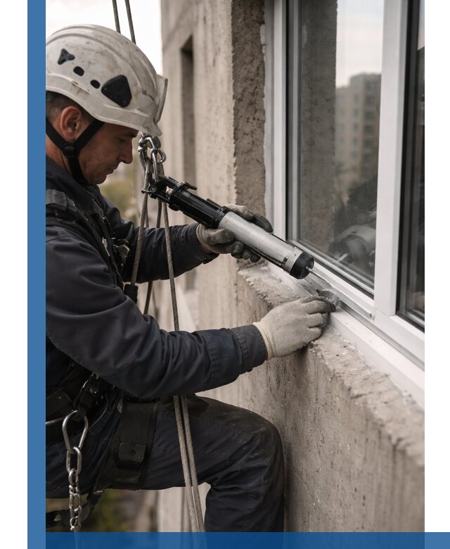 Герметизация оконных швов снаружи в Славгороде профессионально