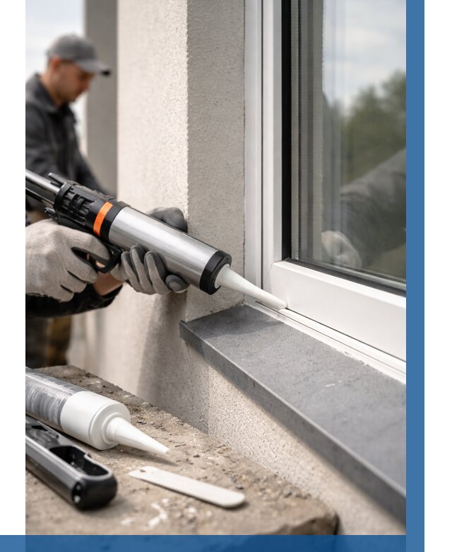 Герметизация монтажных швов окон в Славгороде от 676 р. | ВЫСОТНИК-Слд
