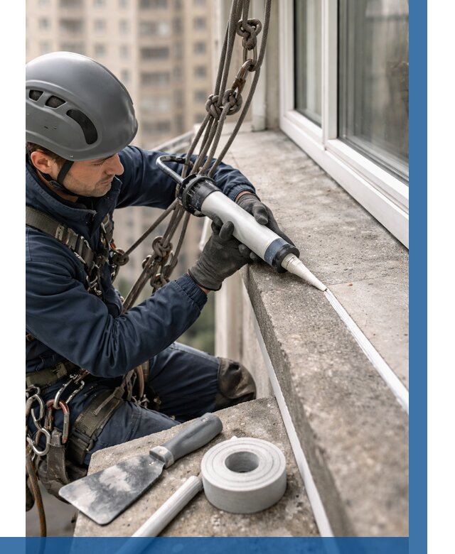 Герметизация балконного козырька в Славгороде от 4680 р. | ВЫСОТНИК-Слд