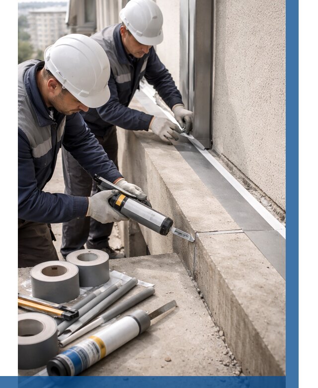 Герметизация примыкания балкона в Славгороде от 4680 р. | ВЫСОТНИК-Слд