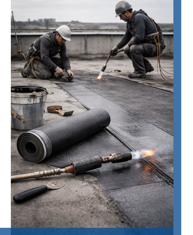 Ремонт рулонной кровли в Славгороде от 676 р. | ВЫСОТНИК-Слд