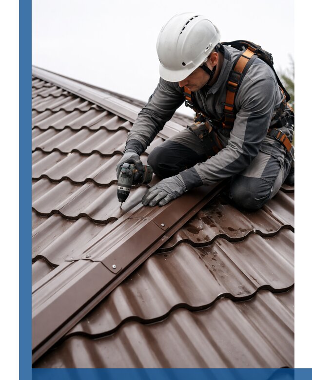 Ремонт металлочерепицы на крыше в Славгороде профессионально