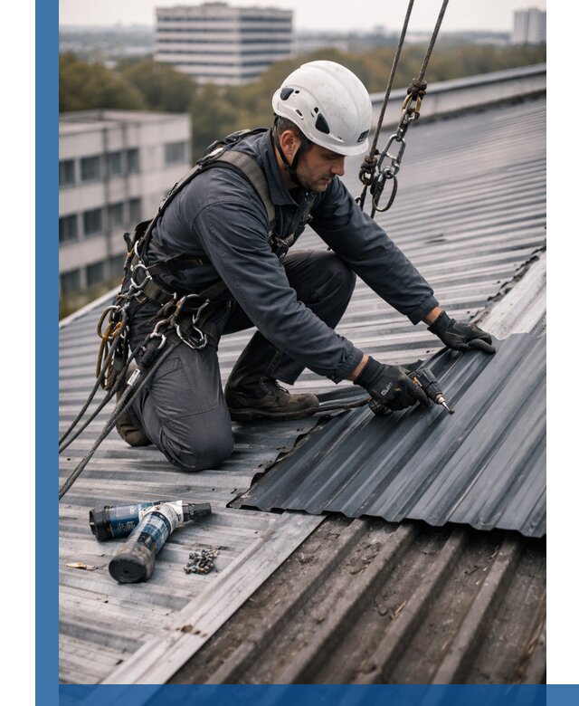 Ремонт профнастила на кровле в Славгороде, работы под ключ