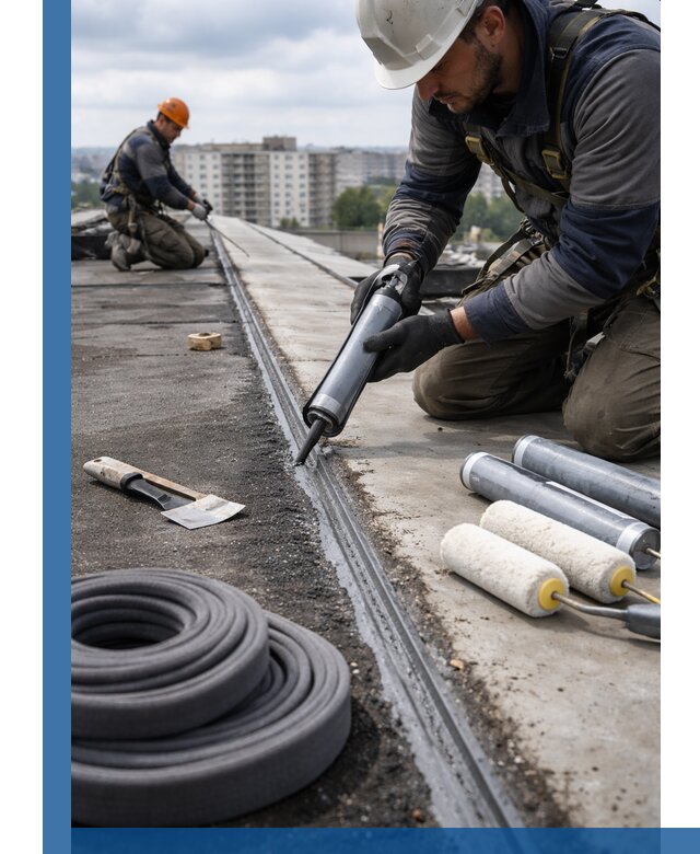 Герметизация швов кровли в Славгороде с гарантией герметичности