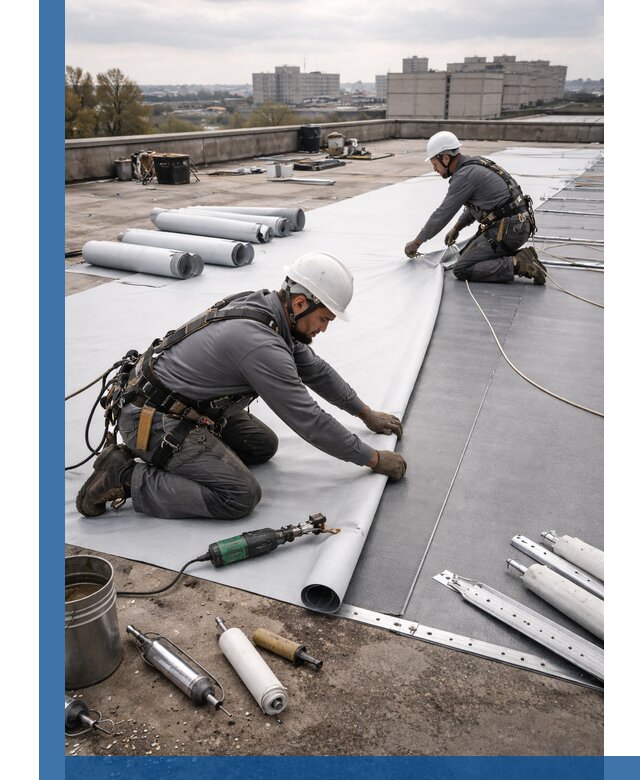 Монтаж мембранной кровли в Славгороде для промышленных зданий