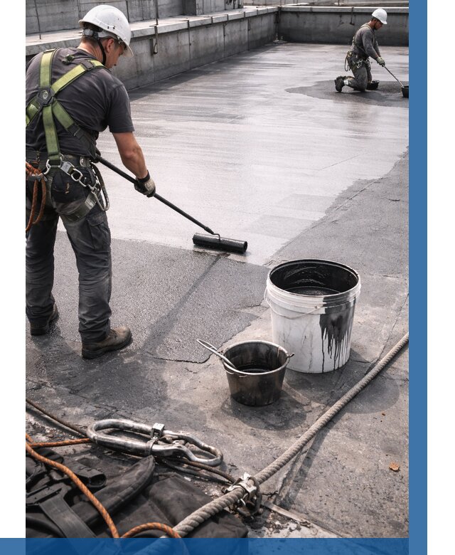 Гидроизоляция кровли жидкой резиной в Славгороде от 520 р. | ВЫСОТНИК-Слд