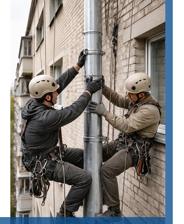 Замена водосточных труб в Славгороде от 6761 р. | ВЫСОТНИК-Слд