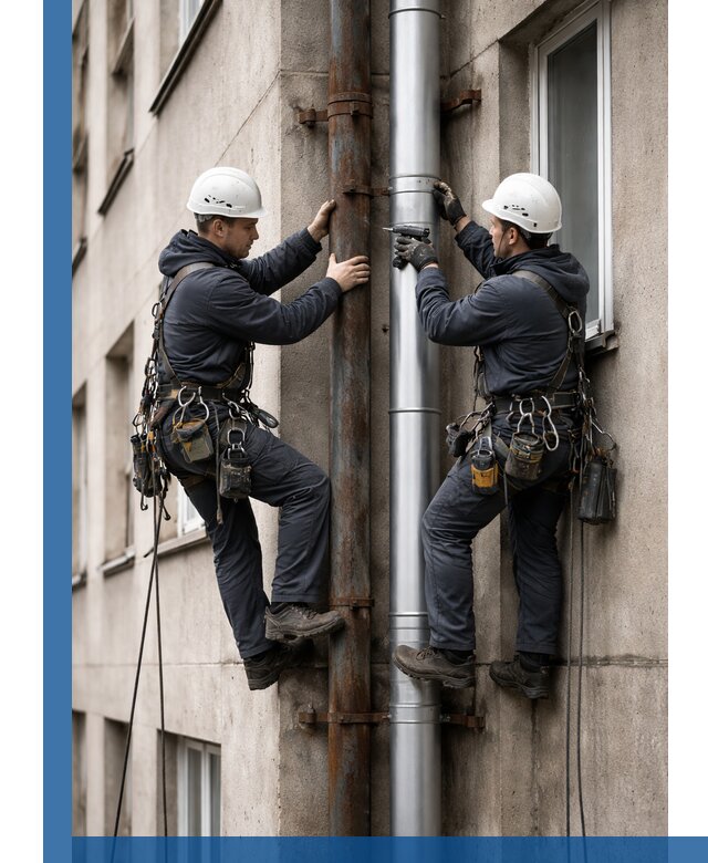 Замена водосточных труб в Славгороде: монтаж и демонтаж под ключ