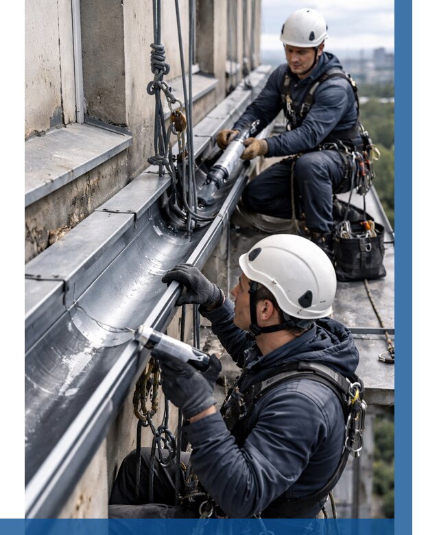 Ремонт водосточных желобов в Славгороде от 6761 р. | ВЫСОТНИК-Слд