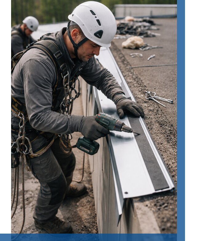 Монтаж капельника на кровле в Славгороде от 312 р. | ВЫСОТНИК-Слд