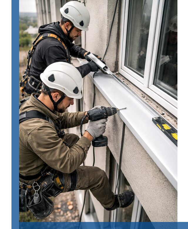 Профессиональный монтаж оконных отливов и отведения воды в Славгороде