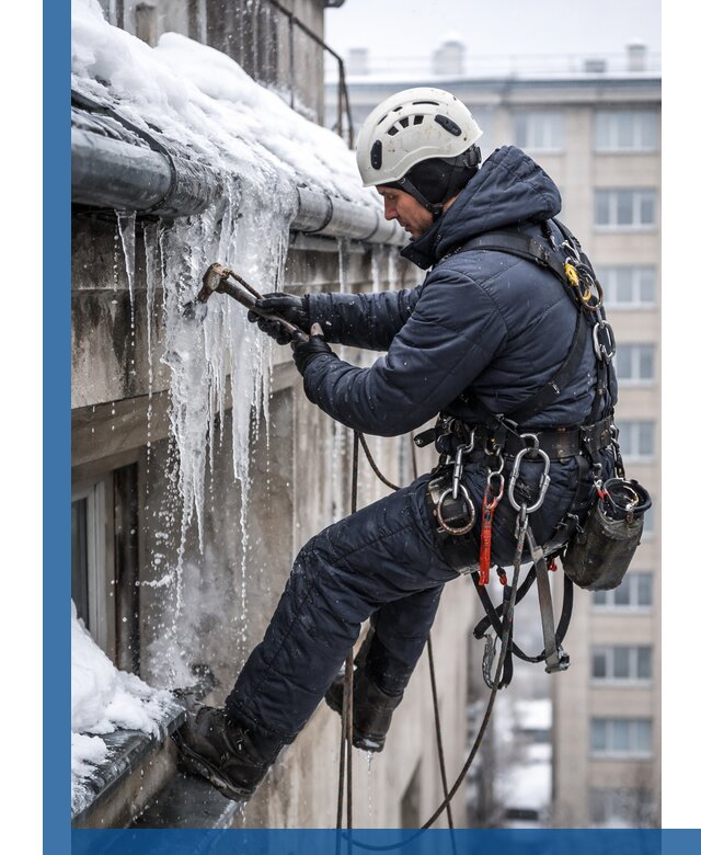 Удаление наледи и чистка водостоков в Славгороде оперативно и безопасно