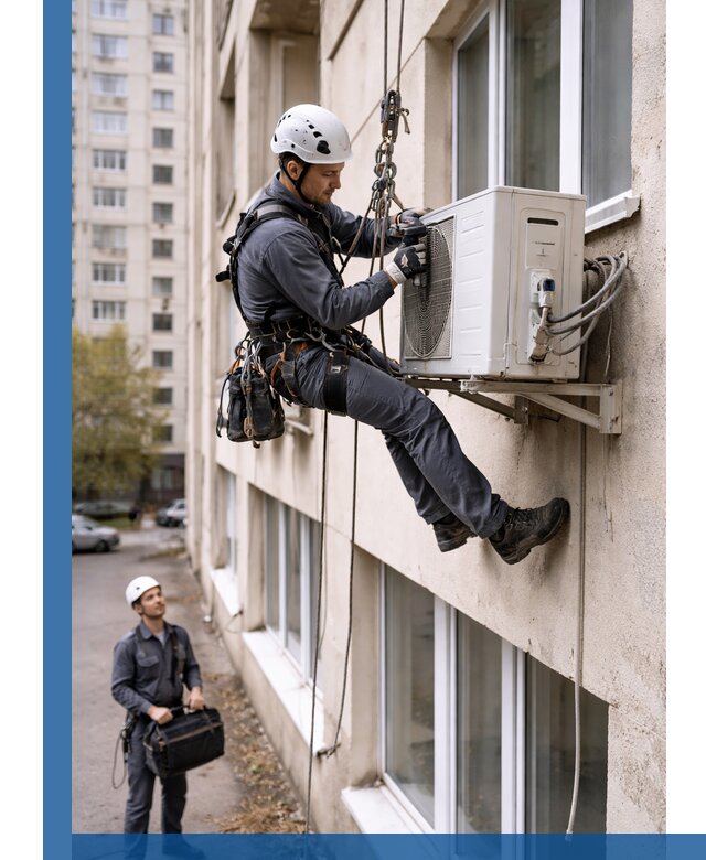 Демонтаж внешнего блока кондиционера в Славгороде профессионально