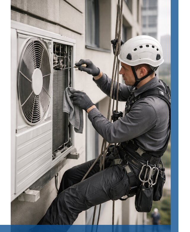 Обслуживание внешнего блока кондиционера в Славгороде от 2808 р.ВЫСОТНИК-Слд