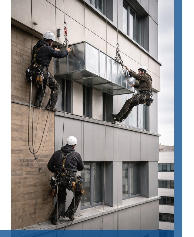 Монтаж воздуховодов на фасаде в Славгороде от 1560 р. | ВЫСОТНИК-Слд