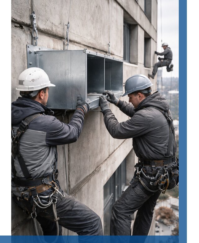 Монтаж вентиляционных коробов в Славгороде от 3120 р. | ВЫСОТНИК-Слд