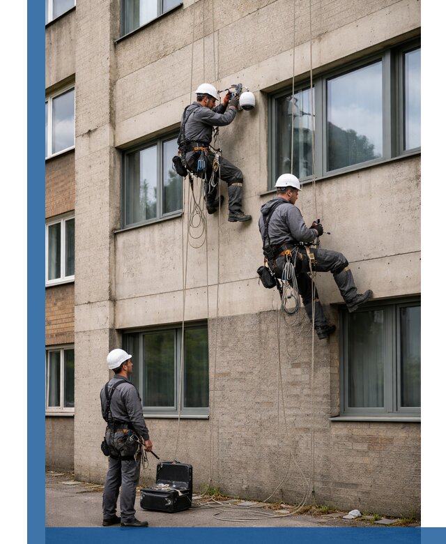 Монтаж фасадных камер видеонаблюдения в Славгороде под ключ