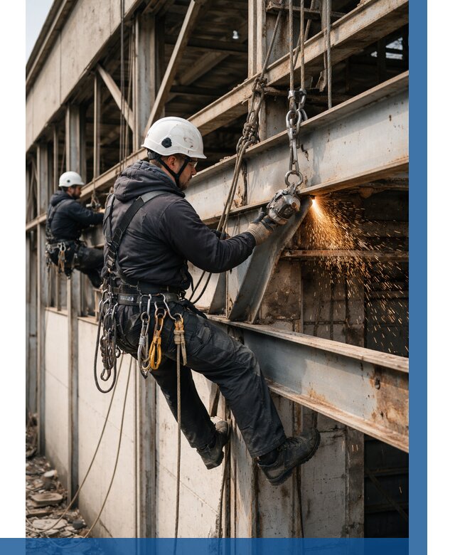 Демонтаж металлоконструкций на высоте в Славгороде от 6761р. |ВЫСОТНИК-Слд