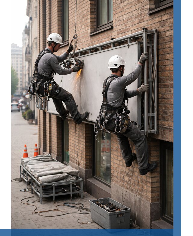 Демонтаж рекламной вывески в Славгороде от 6761 р. | ВЫСОТНИК-Слд