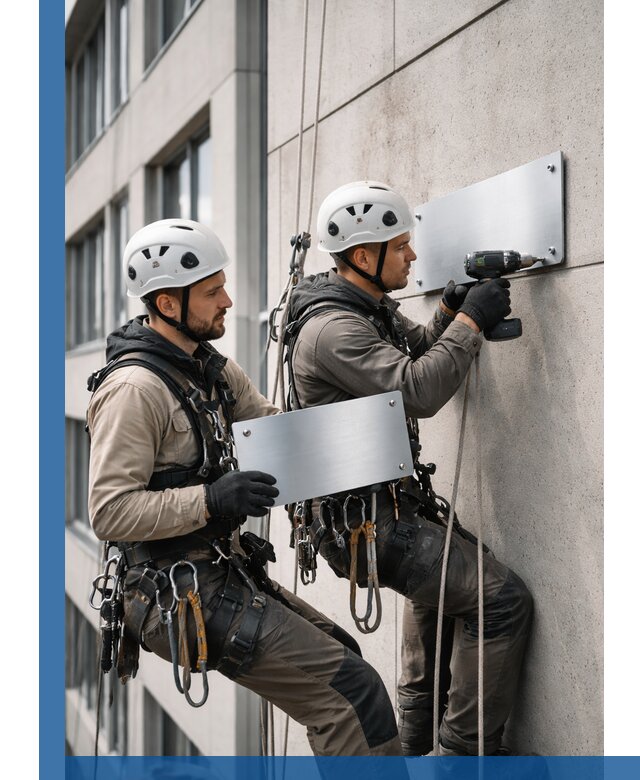 Монтаж табличек и указателей в Славгороде для зданий и сооружений