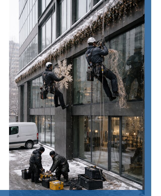 Демонтаж новогоднего оформления в Славгороде от 5721 р. | ВЫСОТНИК-Слд