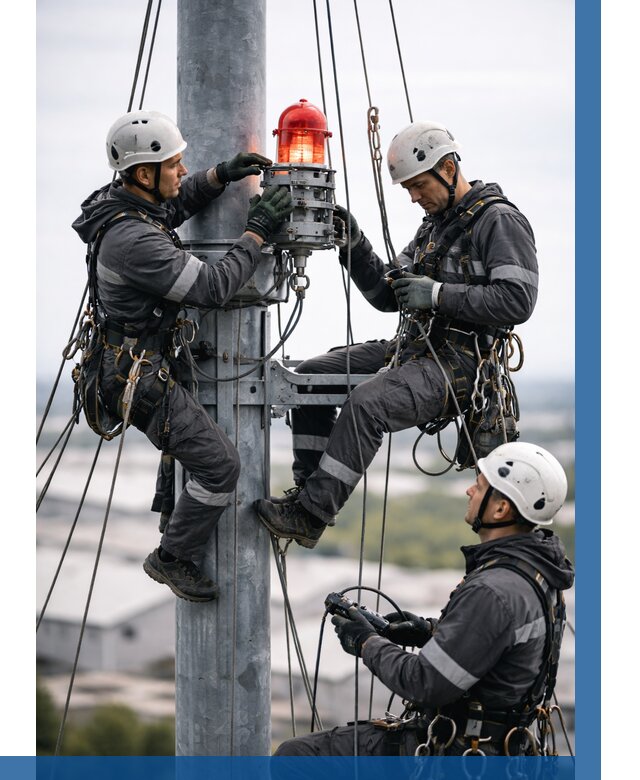 Монтаж заградительных огней в Славгороде от 8841 р. | ВЫСОТНИК-Слд