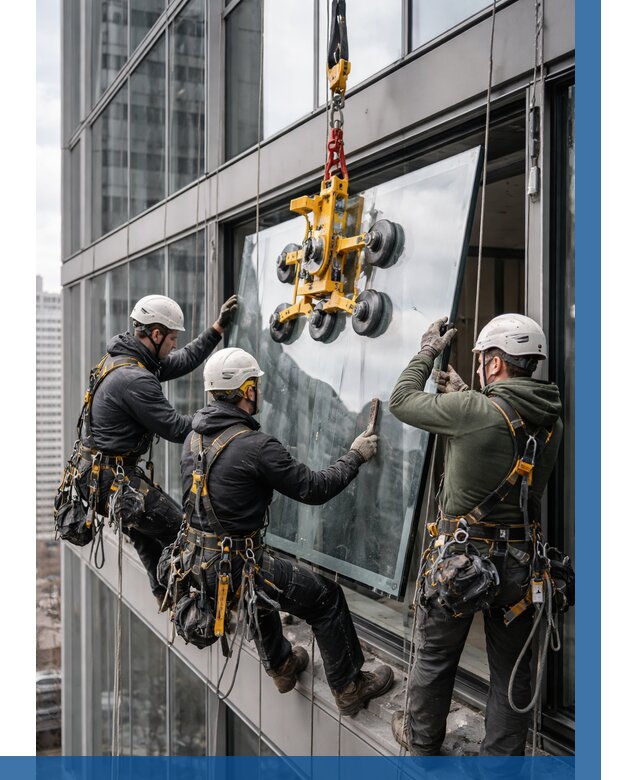 Фасадное остекление зданий под ключ в Славгороде от 10401 р. | ВЫСОТНИК-Слд