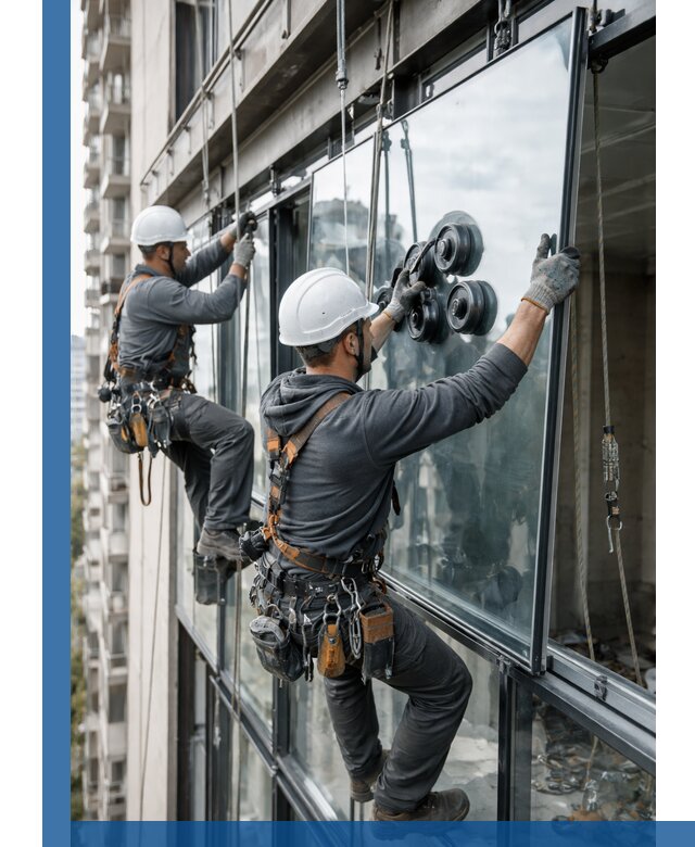 Витражное остекление фасадов и лоджий в Славгороде под ключ