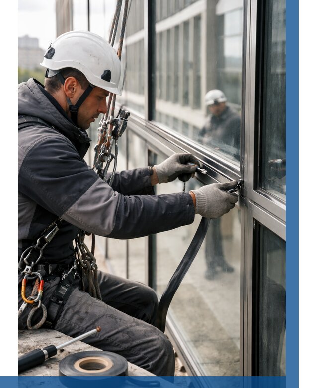 Ремонт витражных конструкций в Славгороде от 3640 р. | ВЫСОТНИК-Слд