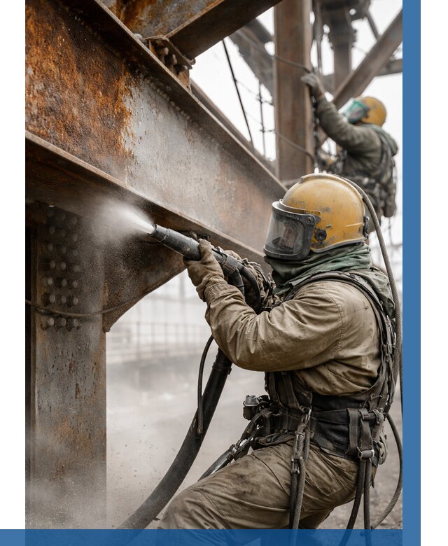 Пескоструйная очистка металлоконструкций в Славгороде по 624 р.  ВЫСОТНИК-Слд