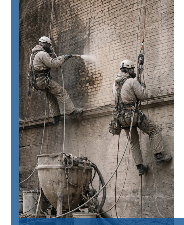 Пескоструйная очистка фасадов в Славгороде профессионально