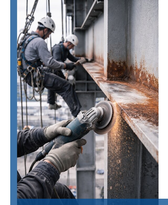 Зачистка металла от ржавчины и подготовка поверхностей в Славгороде