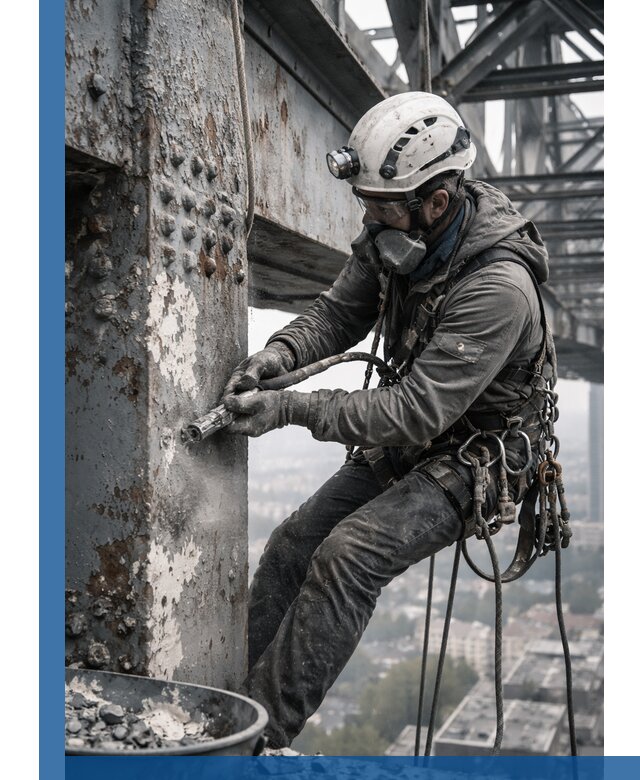 Удаление старой краски с металлических конструкций в Славгороде