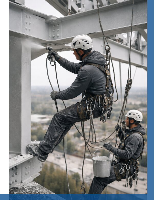 Покраска металлоконструкций на высоте в Славгороде 364 р |ВЫСОТНИК-Слд