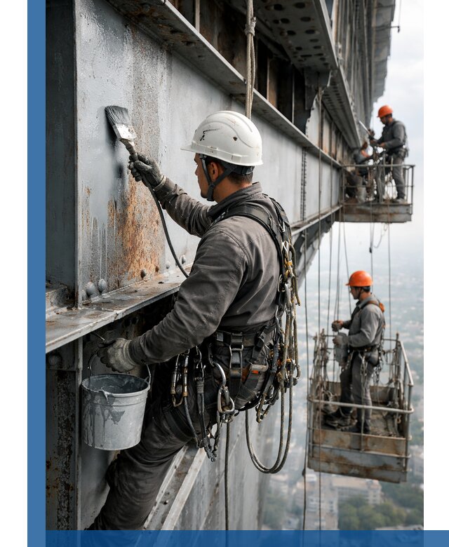 Покраска металлоконструкций на высоте в Славгороде профессионально